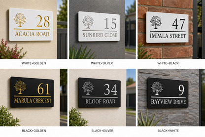 CartHype™ - Laser Engraved Address Number Plate