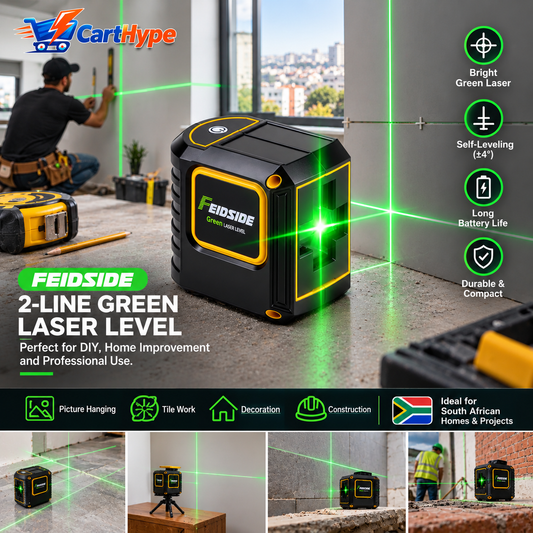FEIDSIDE 2-Line Green Laser Level – Self-Leveling Precision Tool