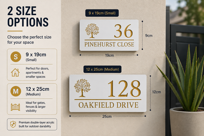 CartHype™ - Laser Engraved Address Number Plate